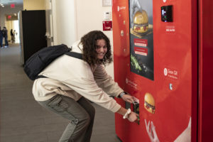 An automated RoboBurger machine at St. John University in New York City