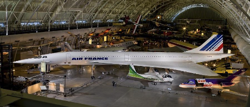 photo of the Air France Concorde in the National Air and Space Museum for article on object-based learning