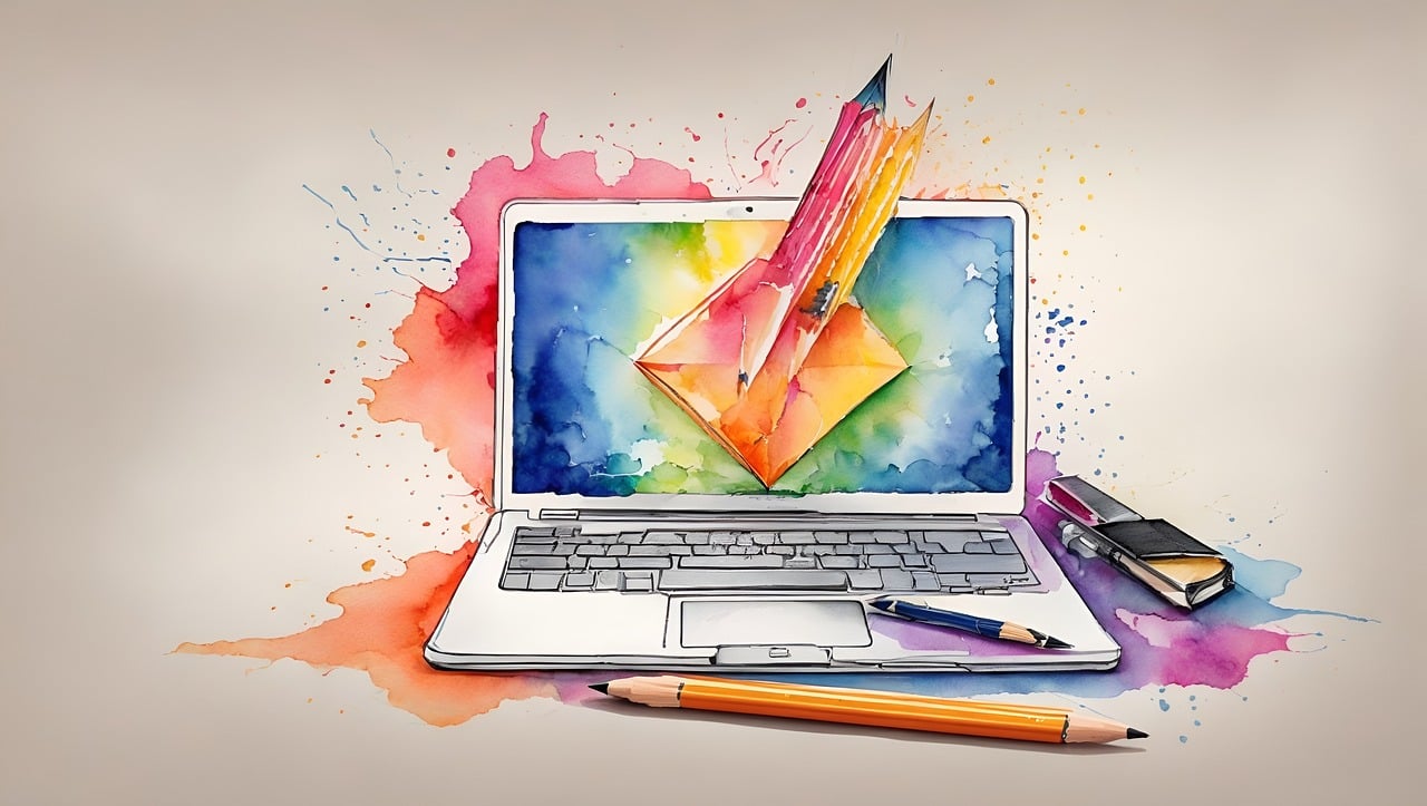 AI generated artwork of a computer