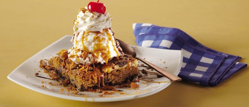 Butterfinger® Brookie cookie Ice Cream sundae