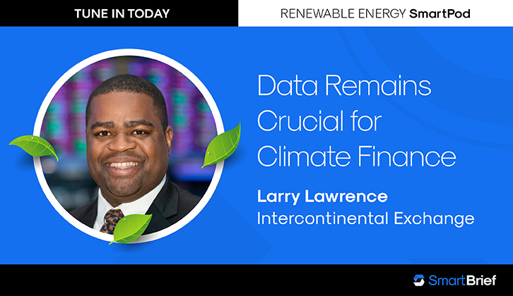 Larry Lawrence, VP of Sustainable Finance Data, Intercontinental Exchange
