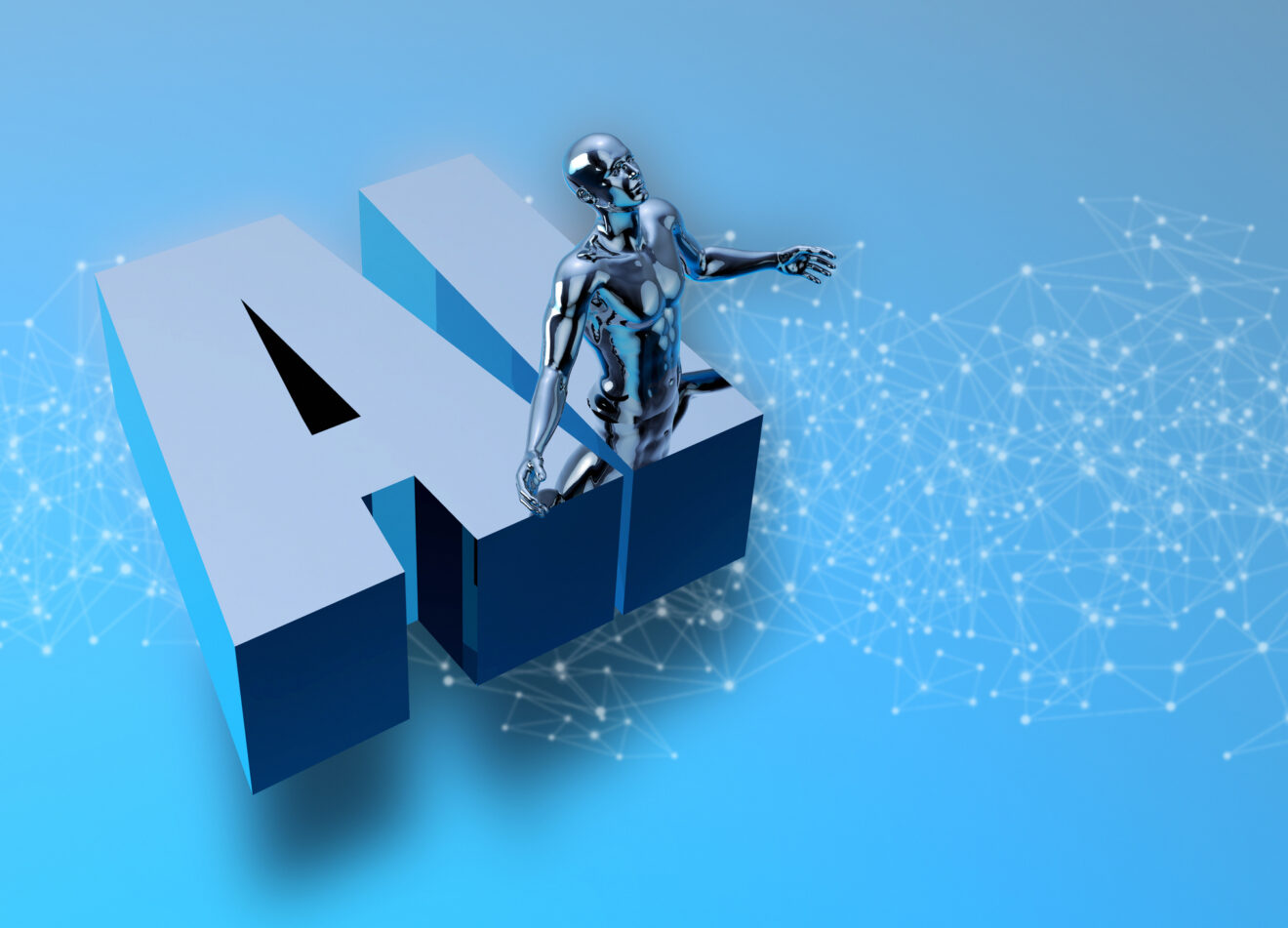 Image via Victor Habbick Visions/Science Photo Library/Getty Images Illustration of "AI" with a genie rising up from it. Used for SmartBrief Marketing Original article with headline: Will Gen Z put the reins on AI?