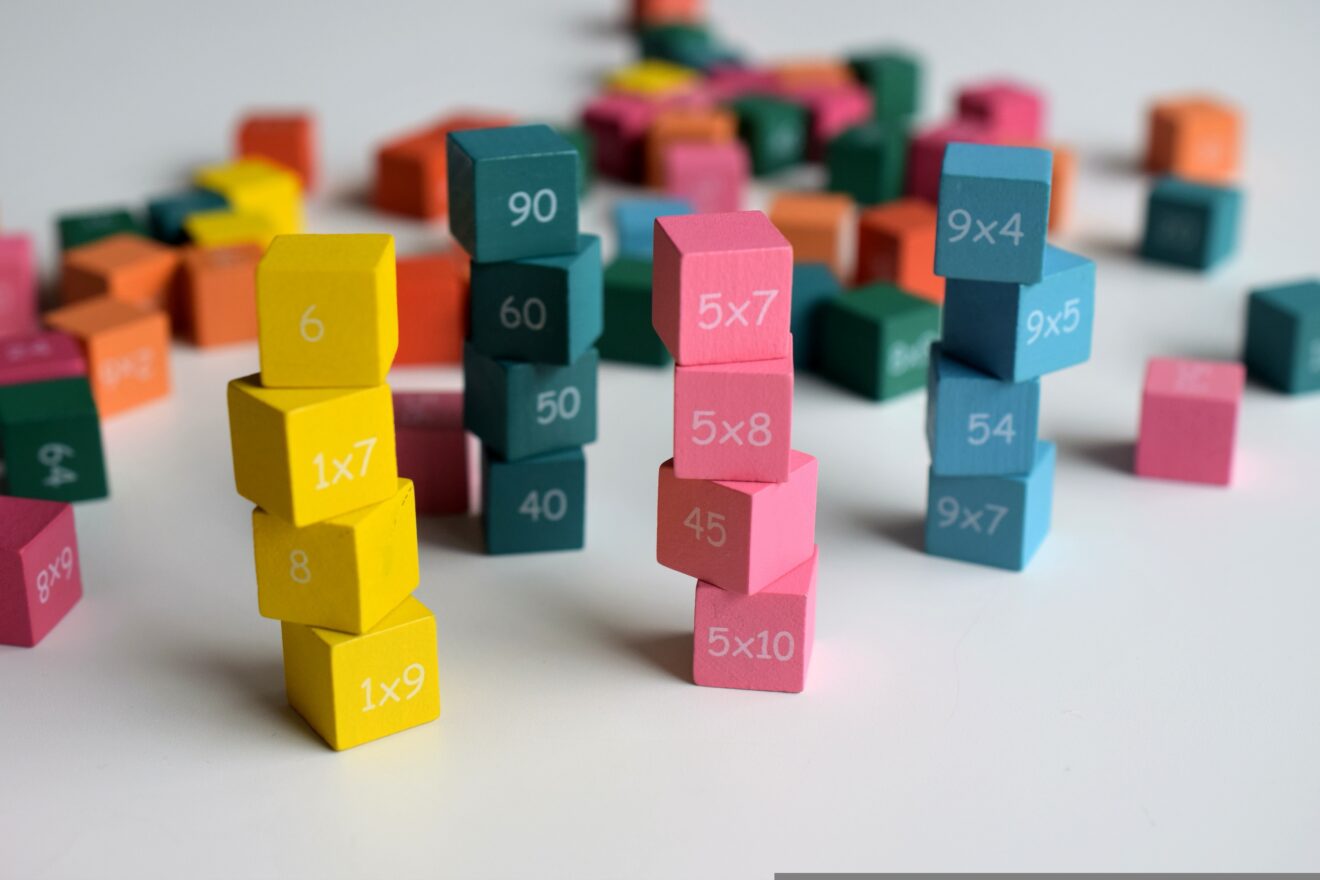 Blocks with numbers on them