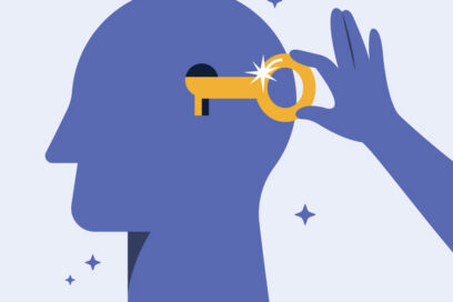 Hand holding key and unlock a life concept. Sign of Unlock yourself. Mental health and happiness concept.